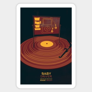 Baby Driver film print Sticker